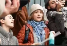 Greta Thunberg expulsée de Venise après avoir teint le Grand Canal en vert