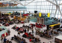 Incident inhabituel à l’aéroport Heathrow : un gaz inconnu pulvérisé dans un parking