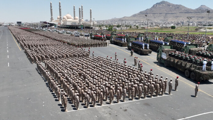Houthis hold military parade to mark anniversary of their takeover in Sanaa
