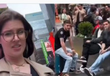 Des Israéliens deviennent viraux après l’attaque verbale d’une pro-palestinienne à Times Square — « Ils ne lui accordent même pas un regard »