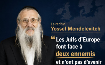 Le rabbin Yossef Mendelevitch : « Les Juifs d’Europe font face à deux ennemis et n’ont pas d’avenir en diaspora »