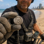 Il partait à la recherche d’un bijou perdu — et a trouvé une pièce de monnaie vieille de 2 500 ans sur une plage d’Ashdod