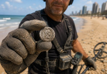 Il partait à la recherche d’un bijou perdu — et a trouvé une pièce de monnaie vieille de 2 500 ans sur une plage d’Ashdod