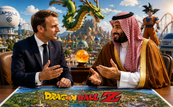 Passion commune pour Dragon Ball Z : Macron et le prince héritier saoudien annoncent un parc d’attractions à 7 milliards de dollars près de Paris