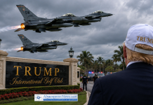 Panique aux États-Unis : des avions de chasse décollés en urgence après une intrusion dans l’espace aérien de Trump