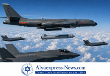 La Chine dévoile un bombardier stratégique porteur d’un missile balistique nucléaire sous escorte d’avions furtifs