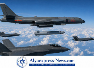 La Chine dévoile un bombardier stratégique porteur d’un missile balistique nucléaire sous escorte d’avions furtifs