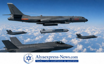 La Chine dévoile un bombardier stratégique porteur d’un missile balistique nucléaire sous escorte d’avions furtifs