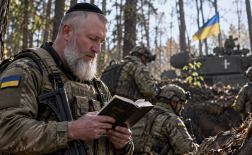 Là où les partisans juifs combattaient les nazis, un soldat juif récite les Psaumes avant d’affronter la Russie